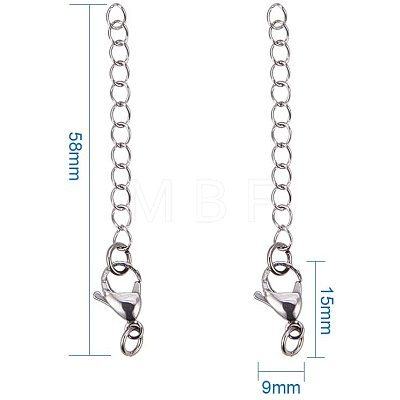 304 Stainless Steel Chain Extender STAS-PH0018-50P-1
