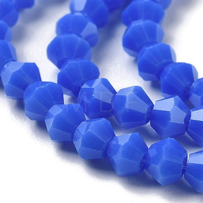 Opaque Solid Color Imitation Jade Glass Beads Strands EGLA-A039-P4mm-D11-1