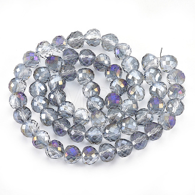 Electroplate Glass Beads Strands EGLA-T010-01D-1