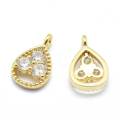 Brass Charms ZIRC-J040-34G-01-NR-1