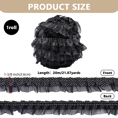 20M Satin Cloth Lace Trim OCOR-FG0003-38-1
