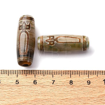 Tibetan Style dZi Beads TDZI-E004-02-1