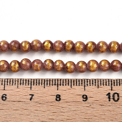 Natural Mashan Jade Beads Strands G-A255-A01-04F-1