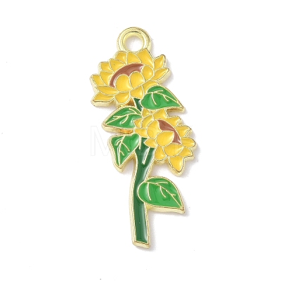 Alloy Enamel Pendants ENAM-P258-04D-G-1