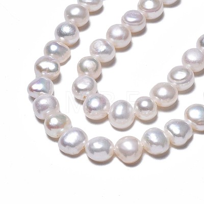 Natural Cultured Freshwater Pearl Beads Strands X1-PEAR-N014-07C-1