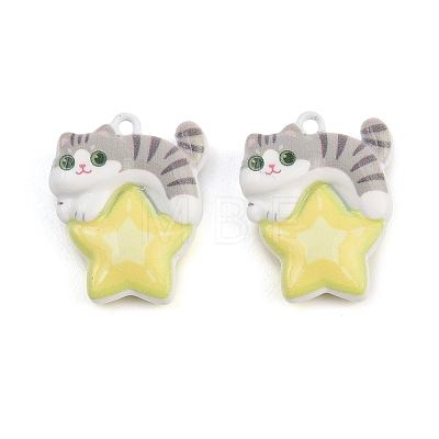 Baking Paint Zinc Alloy Pendants AL-CBA032C-05-1