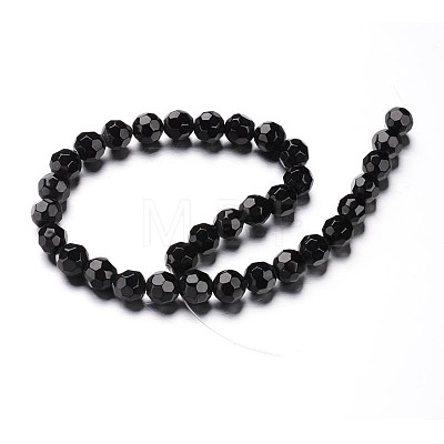 Faceted(32 Facets) Round Glass Bead Strands X-GLAA-M031-02-6mm-1