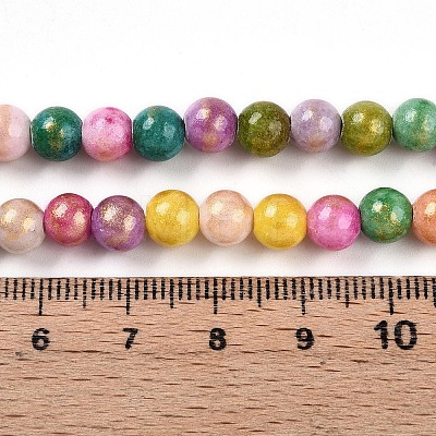 Natural Mashan Jade Beads Strands G-A255-A01-02C-1