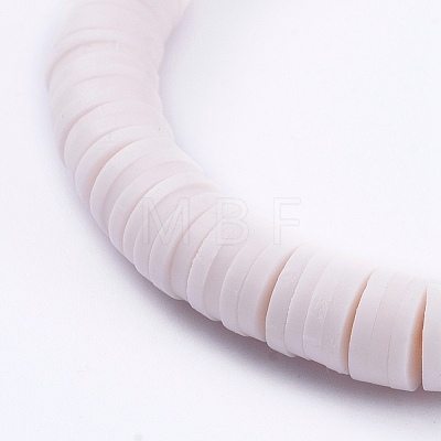 Handmade Polymer Clay Heishi Beads Stretch Bracelets BJEW-JB05086-1