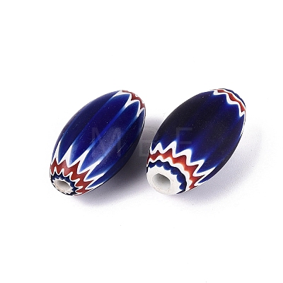 Handmade Millefiori Glass Barrel Beads LA-N002-28B-1