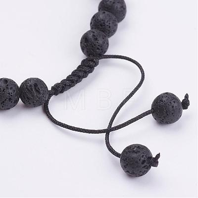 Natural Gemstone Braided Bracelets BJEW-JB02948-1