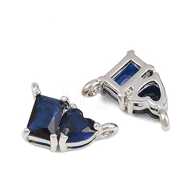 Brass Pave Cubic Zirconia Charms CU-CBA6A75-04P-08-1
