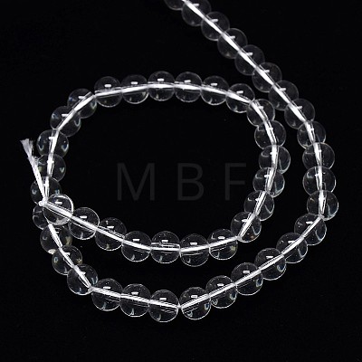 Crystal Glass Round Beads Strands EGLA-F037-8mm-B02-1