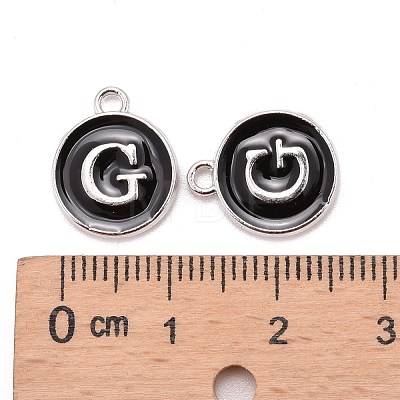 Platinum Plated Alloy Charms ENAM-S118-02G-P-1
