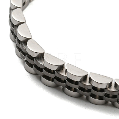 Ion Plating(IP) 304 Stainless Steel Thick Link Chain Bracelet BJEW-G649-09B-C-1