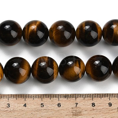 Natural Tiger Eye Beads Strands G-F173-12-16mm-1
