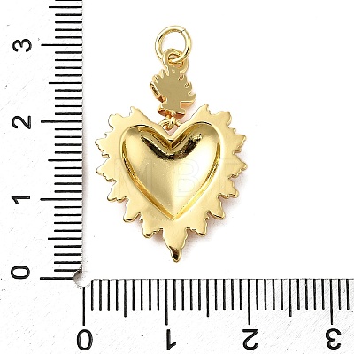 Brass Enamel Pendants KK-P303-03G-1