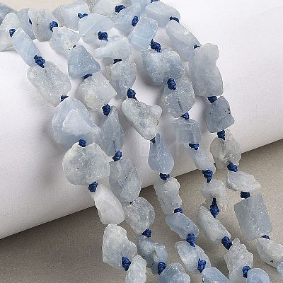 Raw Rough Natural Aquamarine Beads Strands G-D101-A05-01-1