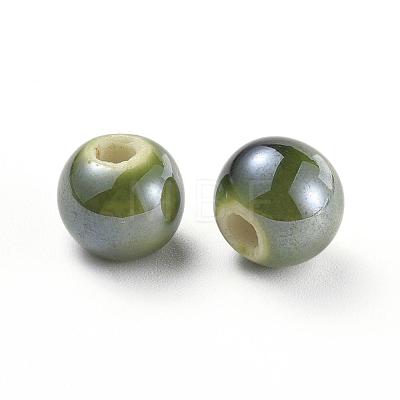 Handmade Porcelain Beads PORC-D001-14mm-11-1