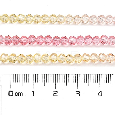 Transparent Painted Glass Beads Strands DGLA-A034-T4mm-A09-1