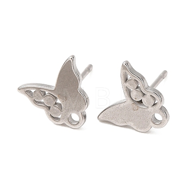 304 Stainless Steel Stud Earring Findings SA-CBA4E98-01B-P-1
