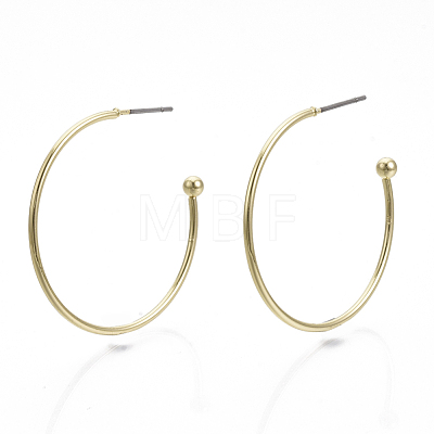 Iron Stud Earrings EJEW-N013-06-1