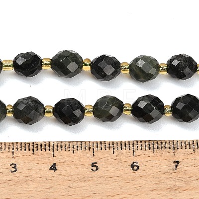 Natural Green Wood Lace Stone/Wooden Jasper Beads Strands GG-CBA4A3B-A03-1