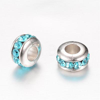 Rhinestone European Beads RB-R046-10mm-M1-1