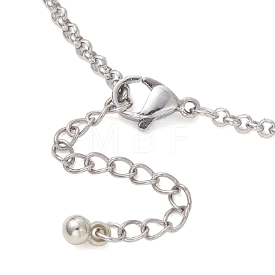 304 Stainless Steel Rolo Chain Bracelet Making AJEW-JB01513-1