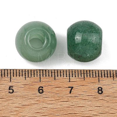Natural Green Aventurine European Beads GG-CBA02C4-04B-1