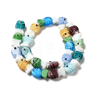 Handmade Lampwork Beads Strands LAMP-G154-07A-1