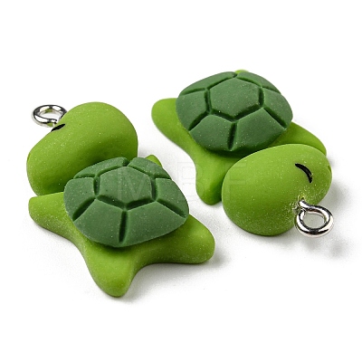 Opaque Resin Cartoon Pendants CRES-B015-02-1