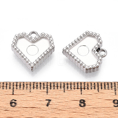 304 Stainless Steel Pendant Cabochon Settings LS-STAS-T065-86P-02-1