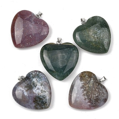 Natural Indian Agate Pendants GG-K002-12A-23-1