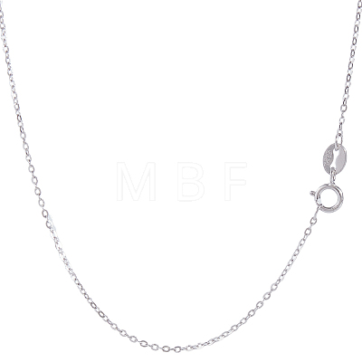 1Pc 925 Sterling Silver Cable Chain Necklaces NJEW-BBC0001-14-1
