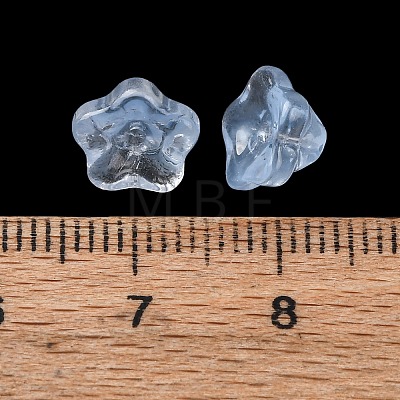 Baking Paint Transparent Glass Beads GLAA-T025-81C-08-1