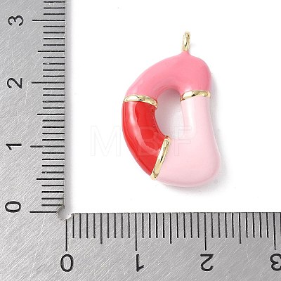 Brass Enamel Pendants KK-E093-03G-D-02-1