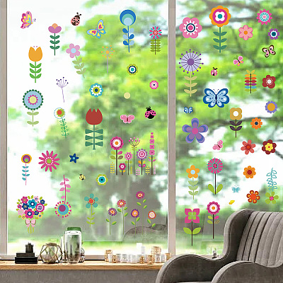 8 Sheets 8 Styles PVC Waterproof Wall Stickers DIY-WH0345-114-1