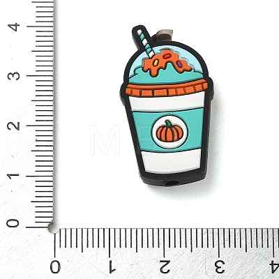 Coffee Theme Silicone Beads SL-CBACE28-01B-1