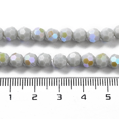Opaque Glass Beads Strands EGLA-A035-P6mm-L22-1