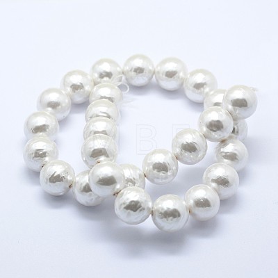 Shell Pearl Beads Strands BSHE-K053-02-12mm-1