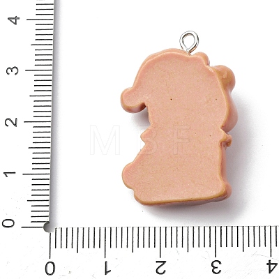 Christmas Opaque Resin Pendants RESI-A049-05F-1