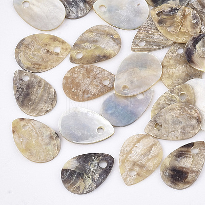 Natural Akoya Shell Charms X-SHEL-T012-40-1