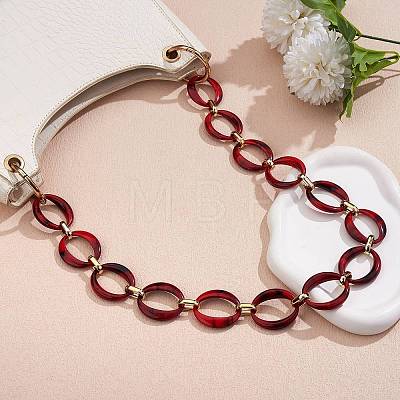 Handmade Imitation Gemstone Style Link Chains AJEW-J034-01C-1
