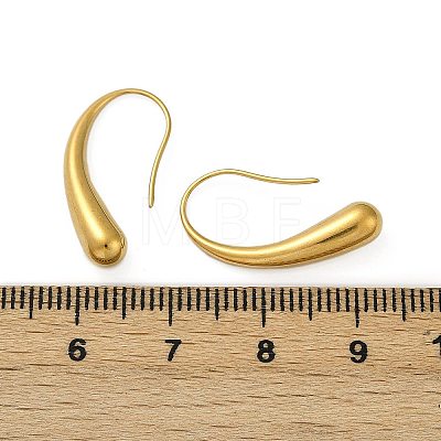 304 Stainless Steel Teardrop Dangle Earrings X-EJEW-S272-06G-1