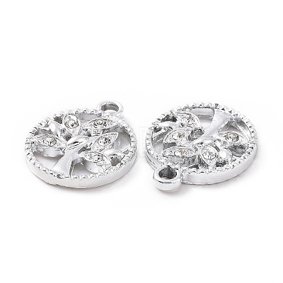 Alloy Rhinestone Pendants ALRI-C008-10P-1