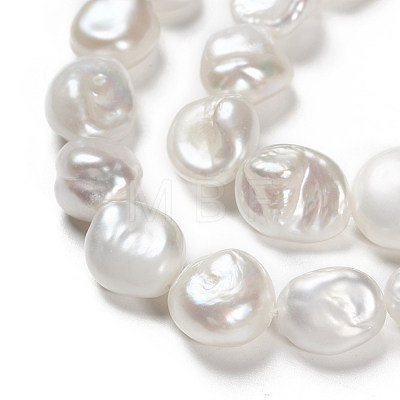 Natural Baroque Pearl Keshi Pearl Beads Strands PEAR-K004-33-1