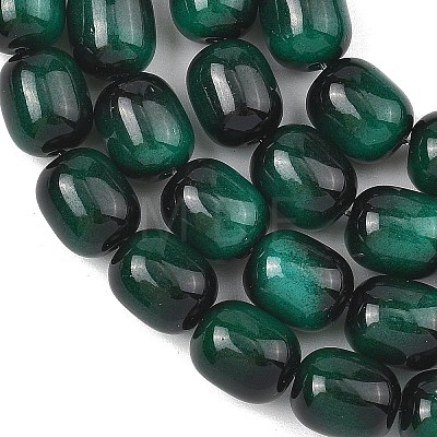 Imitation Tiger Eye Glass Beads Strands X-GLAA-H040-02C-1