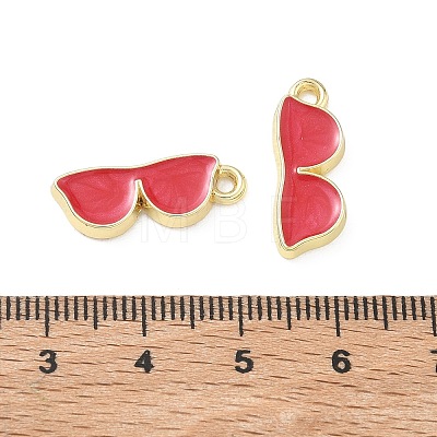 Alloy Enamel Pendants FIND-D044-02G-1