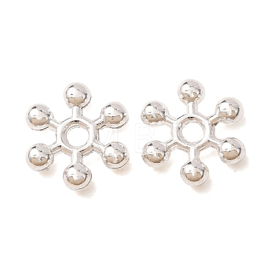 Snowflake Alloy Spacer Beads LS-TIBEB-0581-S-RS-1